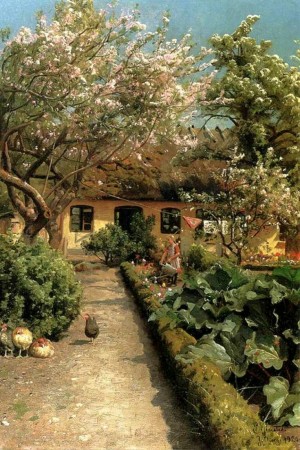 Watering the garden
